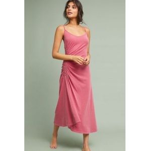 Anthro: Sundry | Ruched Ruby Dress | Sz 2 (M)